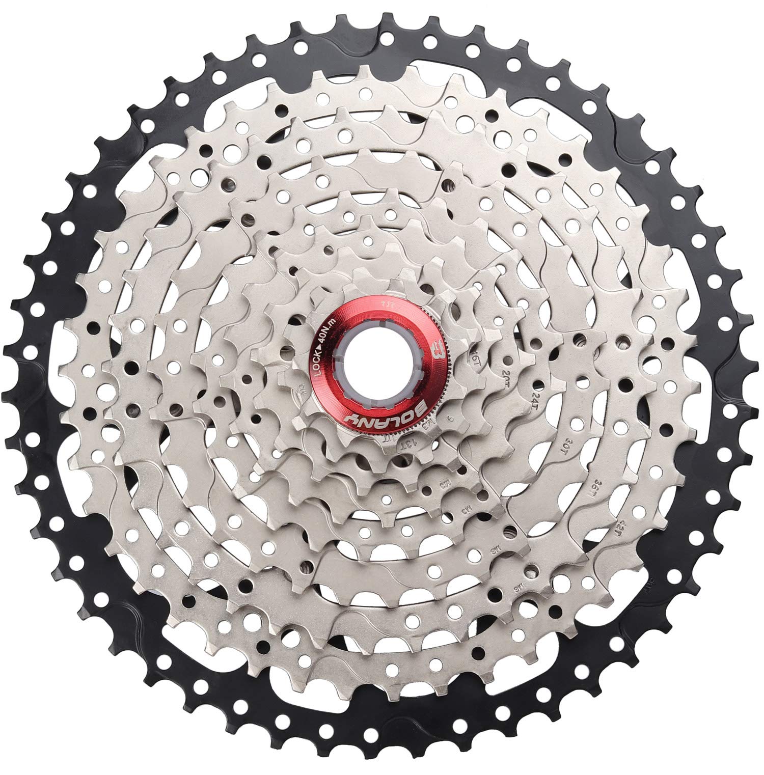 BOLANY Bike 8/9/10 Speed Cassette 11-25T/32T/36T/40T/42T/46T/50T Fit for MTB Bike, Road Bicycle, Lightweight Cassette, Compatible with Shimano SRAM