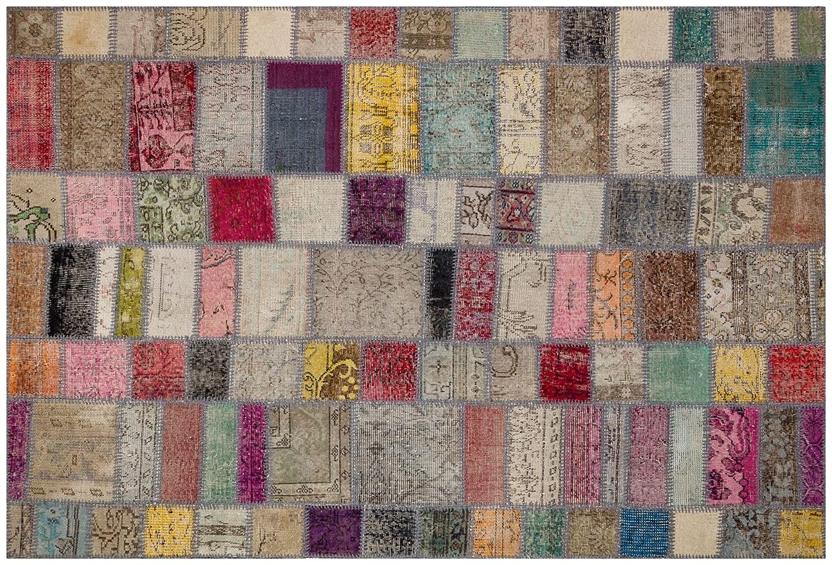 Tapis patchwork turc en laine dans votre salon bohème chic 170x240