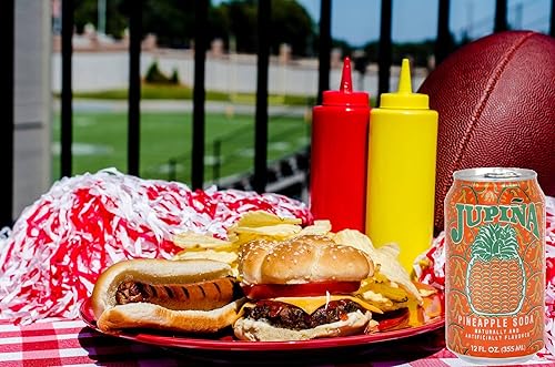 Miniatura 4 de Paquete de 12 unidades de Jupina, la bebida favorita de Cuba, una de las refrescos de crema de piña más dulces, burbujeantes y refrescantes que