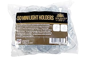 Christmas Light Clips - Window Suction Cup Mini Lights Holders