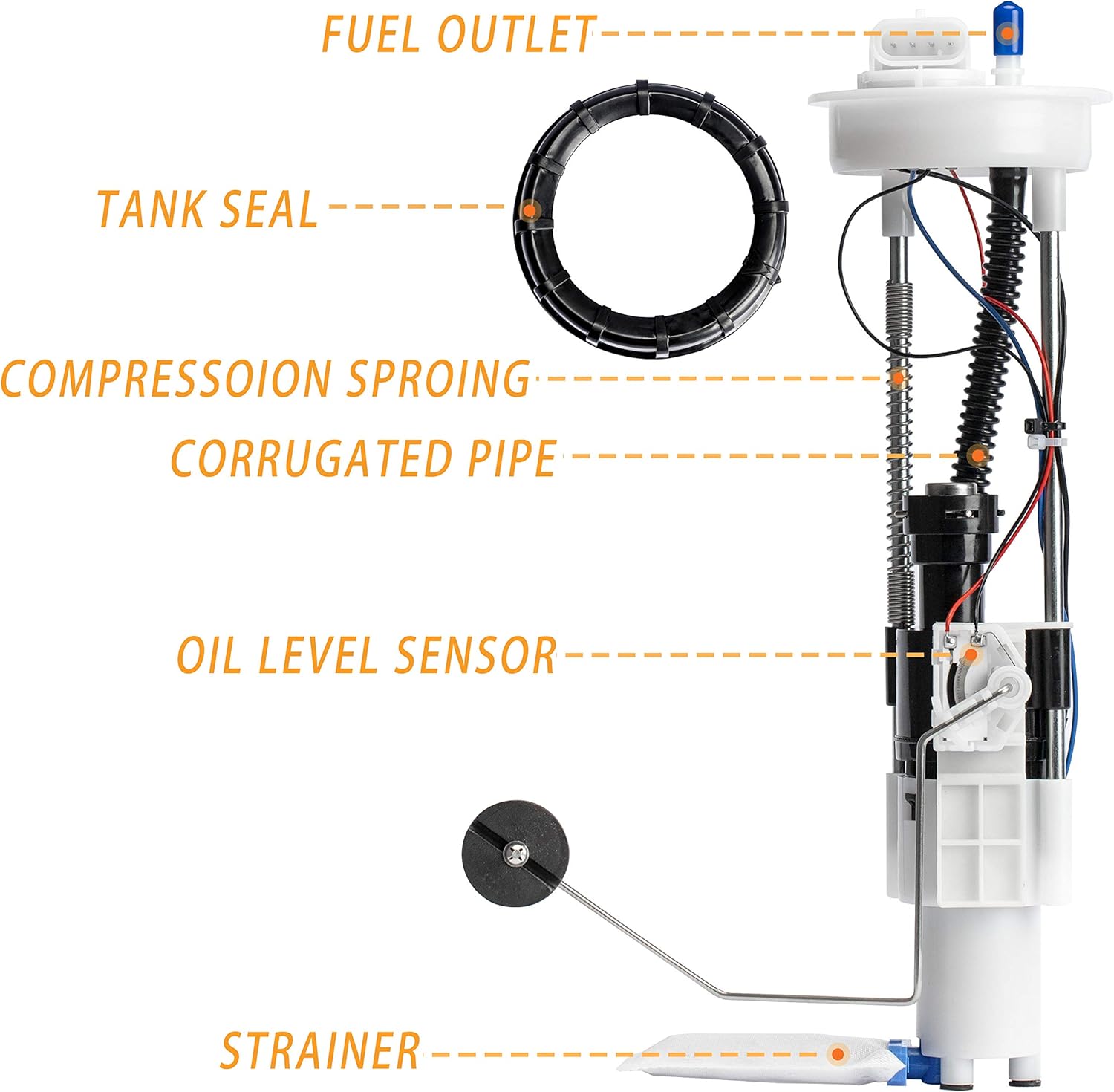 Get Discount Offer 2204852 Fuel Pump Assembly with Tank Seal Compatible with Polaris Ranger 900 XP/ Crew/ EPS, Ranger 1000 XP Replace 2521307