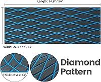 Vista 47 de Fullfire Suelo de lancha – Cubierta de espuma EVA para lanchas – Alfombra marina autoadhesiva para lanchas de motor, yate, kayak, RV