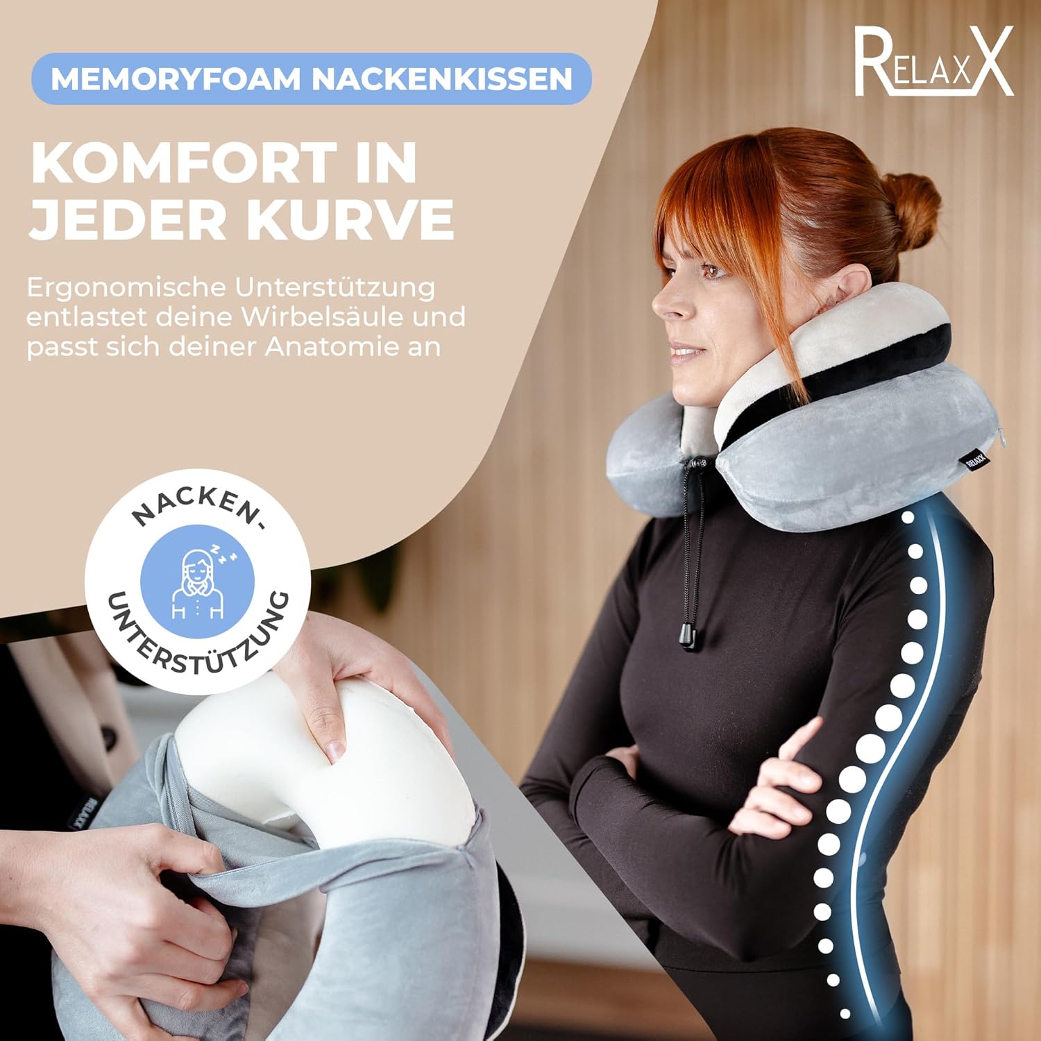 Ultimate Comfort on the Go: RELAXX Premium Memory Foam Neck Pillow Review