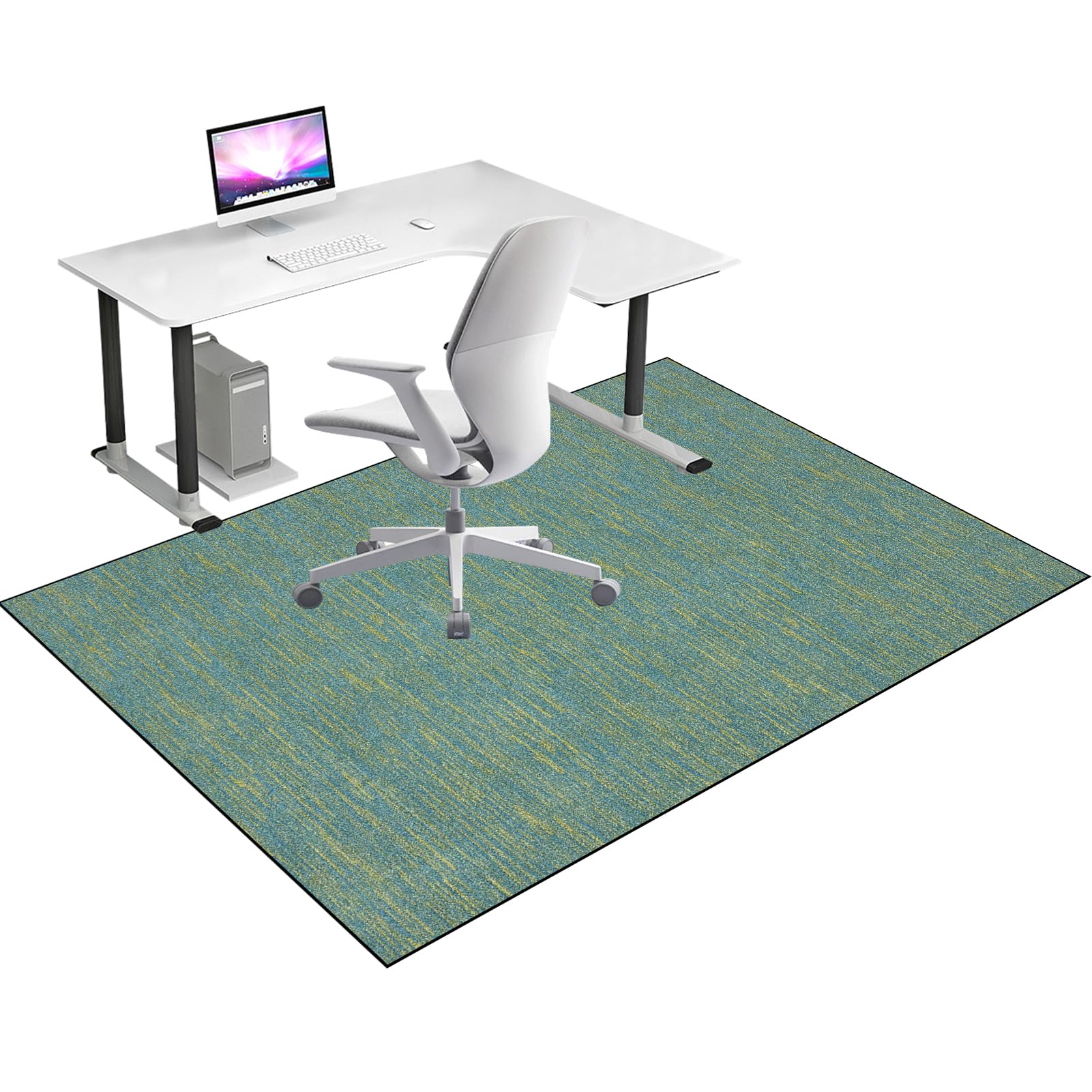 Heavy Duty Office Gaming Chair Mats for Carpeted and Hardwood 90 x 140 cm Floor Carpet Protector Chair Mat for Home & Office Floor Mat for Office Chair Anti-skidding Desk Chair Mat for Rolling Chair