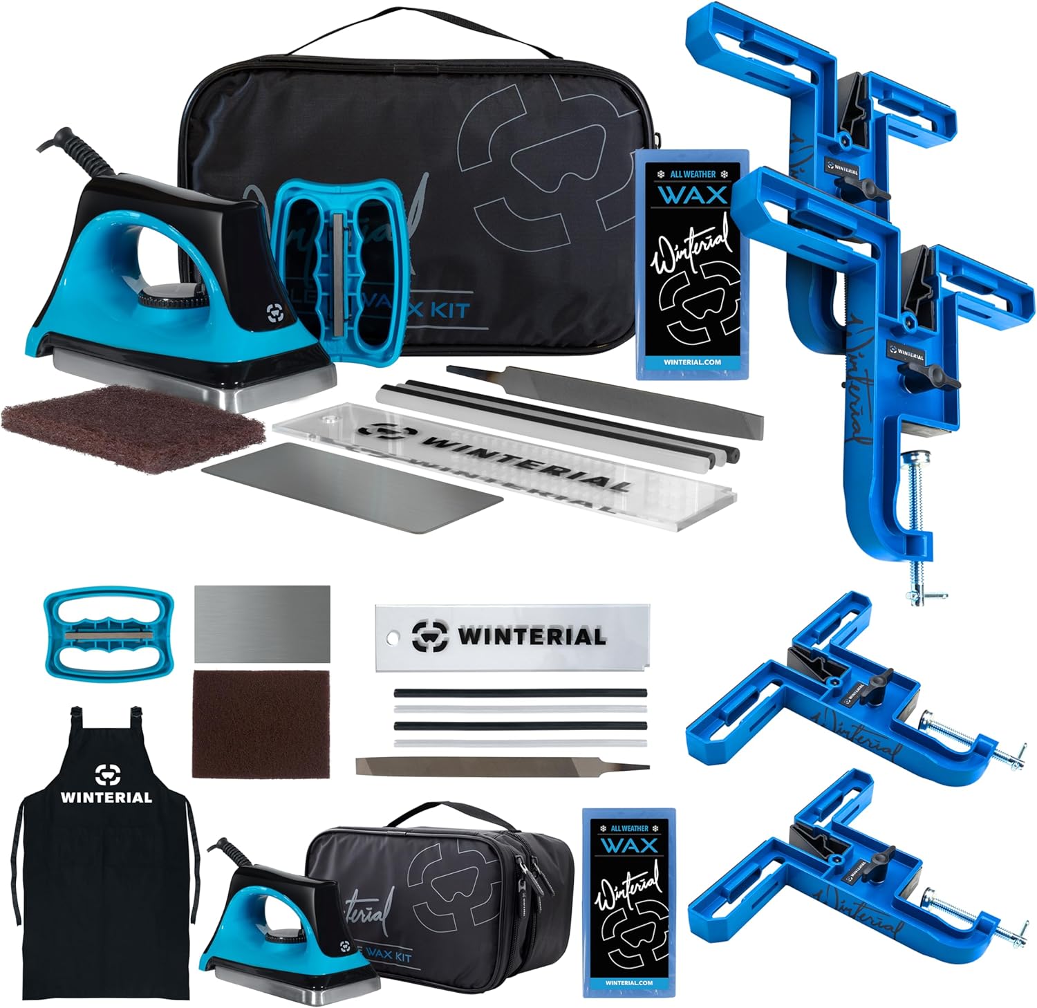 Winterial Vise Grip and Tuning Kit Bundle, for Skis and