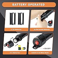 Vista 4 de Bomba de transferencia de combustible portátil, punta de empuje, bomba de sifón eléctrica a batería para transferir gasolina, combustible, diésel