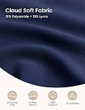 BAYDI Clouduxi Short de détente pour femme avec poches, taille haute, doux, sans doublure, jambes larges, pour yoga, entraînement, bleu marine, M - 6