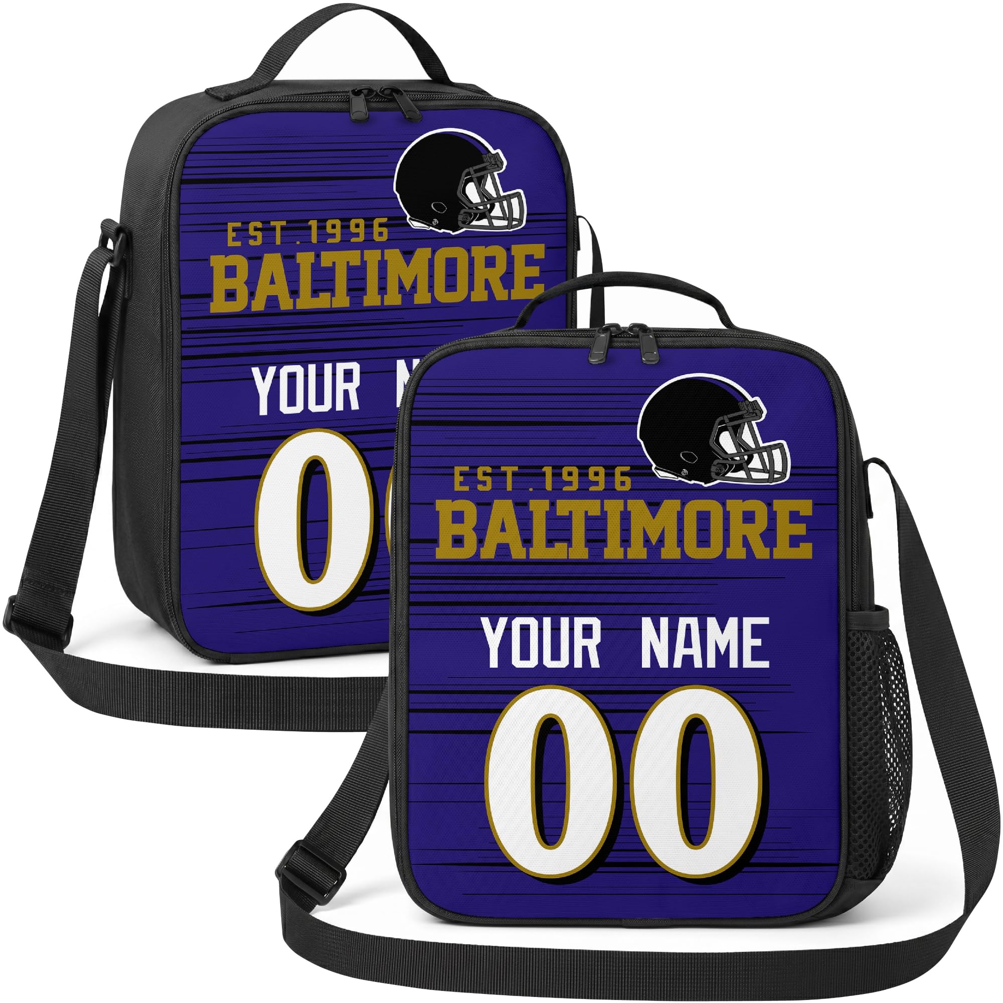 Baltimore Lunch Bag Custom Name and Number Personalized Gifts