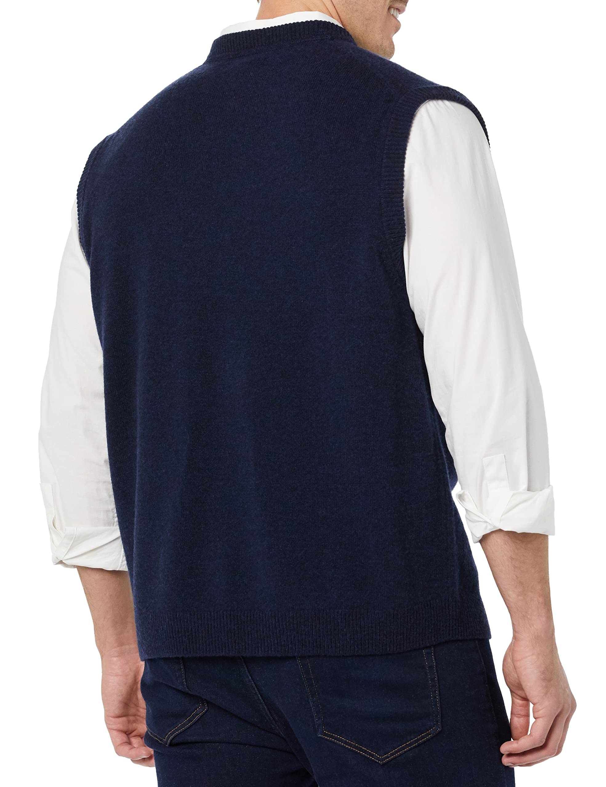 Amazon Essentials Męska kamizelka z wełny jagnięcej (wcześniej Goodthreads), granatowa, XL