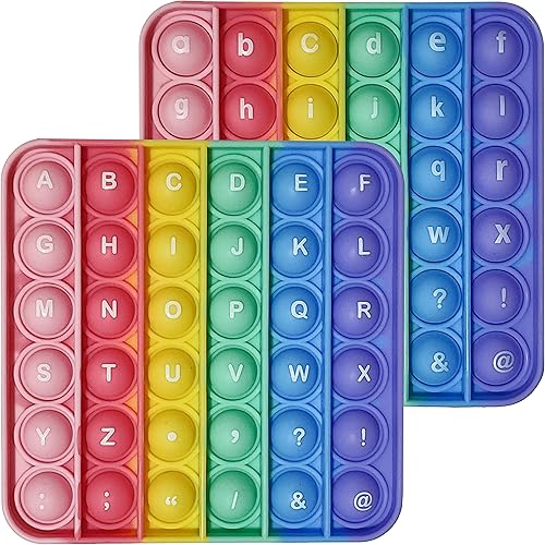 Miniatura 8 de Proweber Paquete de 4 juguetes redondos con letras del alfabeto, doble cara (2 números fonéticos y 2 minúsculas en mayúsculas)