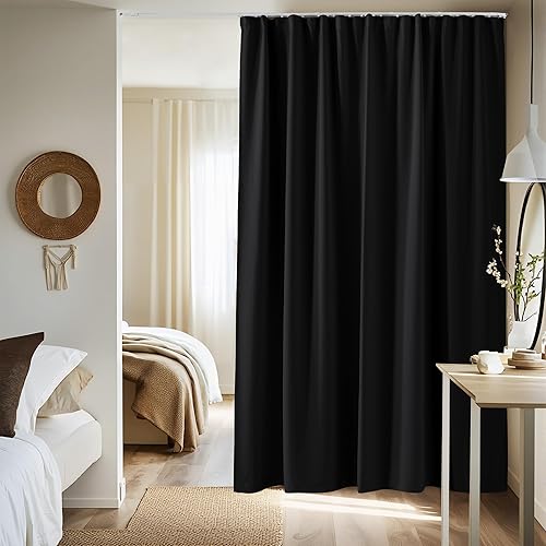 Vista 431 de NICETOWN - Cortina divisora que reduce el ruido para loft, habitación, sótano, hospital, clínica, laboratorio, cubículo, pantalla de privacidad