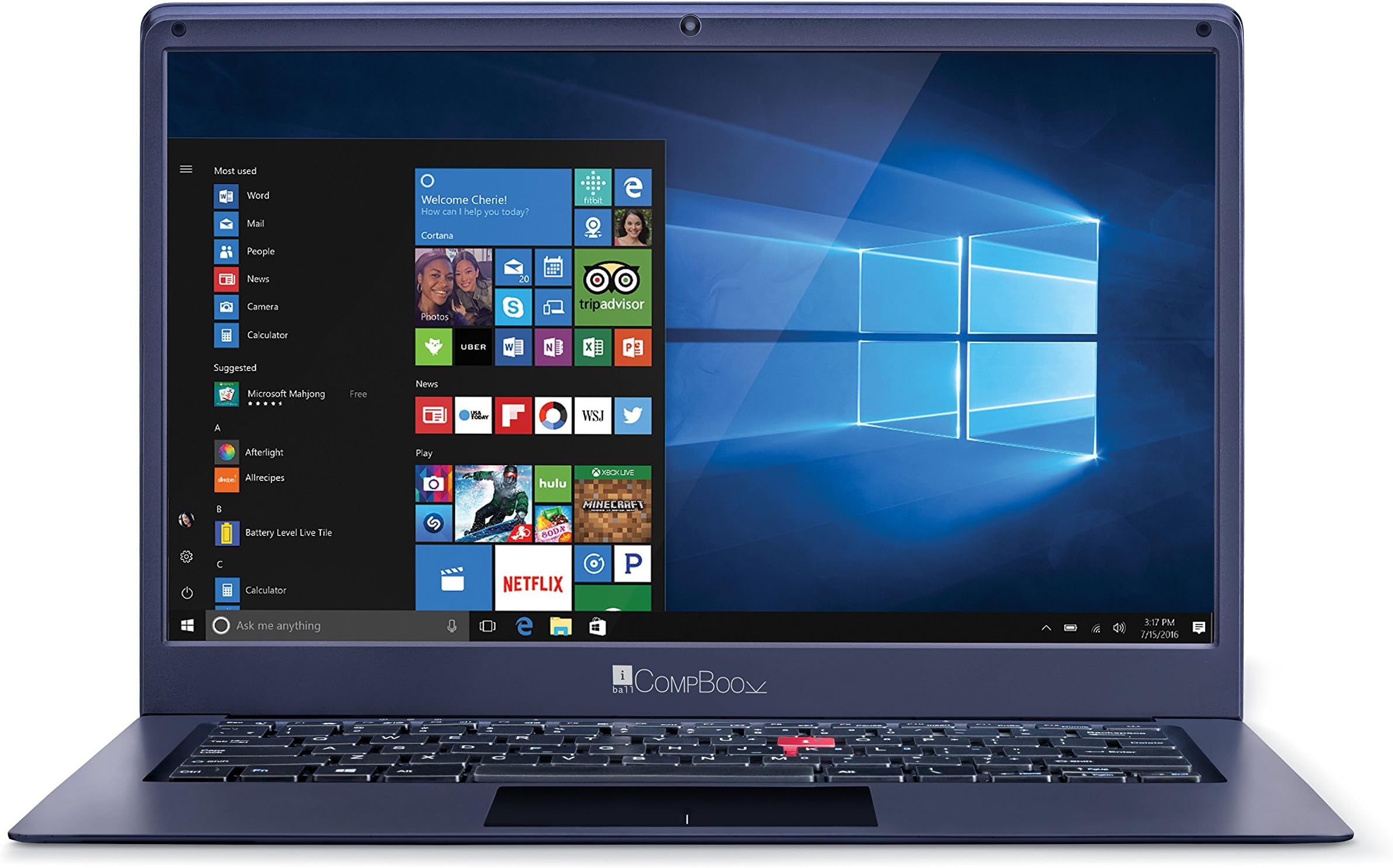 iBall CompBook Exemplaire Atom 14-inch Laptop (4GB/32GB/Windows 10/Cobalt Blue/1.46kg)