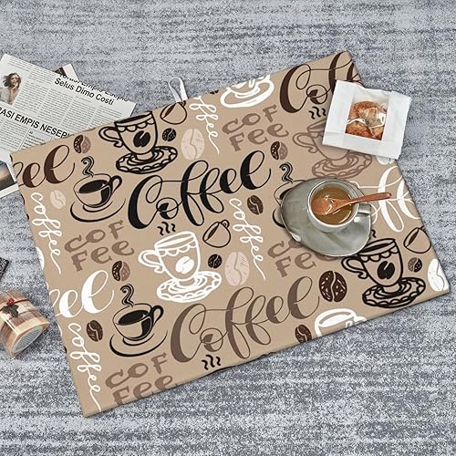 Vista 17 de Tapete de secado de platos de hojas florales verdes para encimera de cocina, 18 x 24 pulgadas, tapete absorbente reversible para platos Hoja floral