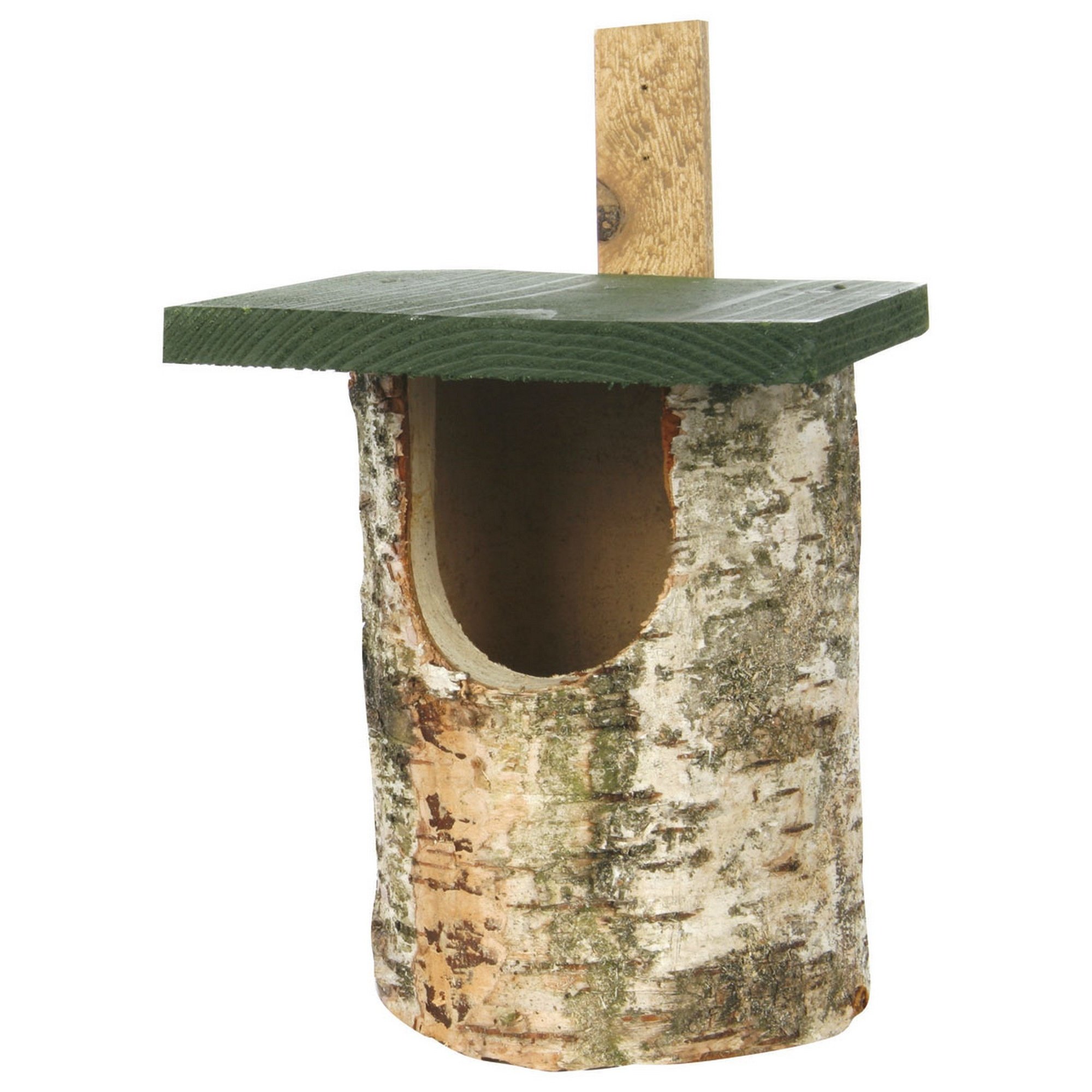 Cj Birch Log Nest Box Open Front (fsc)