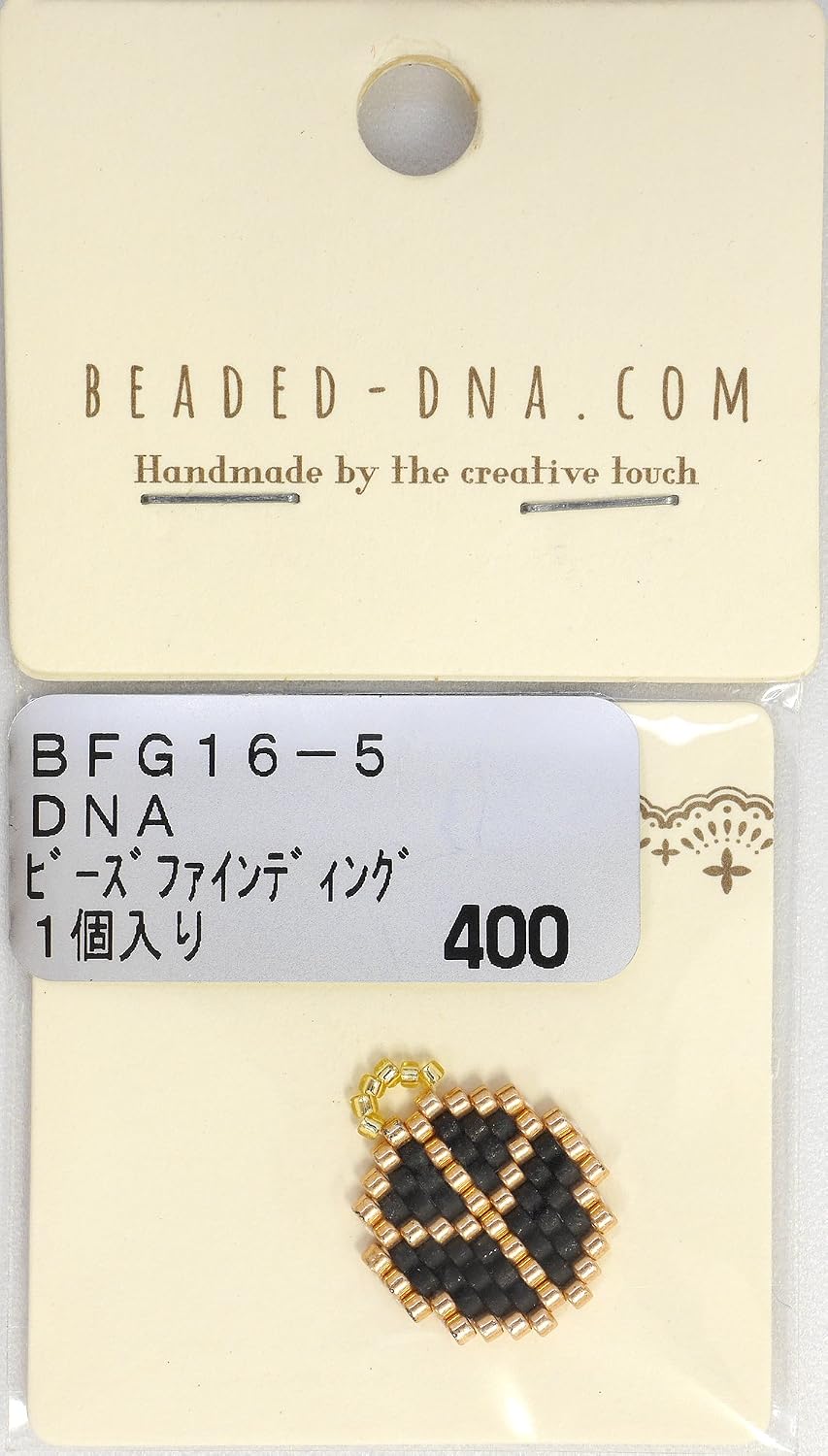 TOHO BFG16 Accessory Parts, DNA BEADS FINDING Bead Finding, Approx. 0.6 x 0.7 inches (1.5 x 1.8 cm), Peace Mark Top Parts, 1 Piece