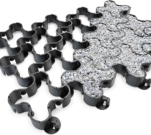 Miniatura 1 de Standartpark Vodaland - Adoquines permeables EasyPave PRO - Sistema de pavimentación permeable para césped y grava de alta resistencia - Adoquines