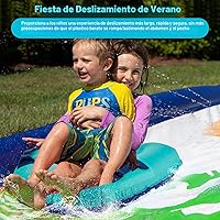 Vista 4 de Tabla de Surf Corporal Inflable con Asas, Colchoneta de Ayuda de Tabla de Surf Flotante Ligera para Natación para Aprender a Nadar, Juguete Acuático