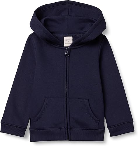 Tienda Essentials Sudadera con capucha y cremallera de forro polar para niñas y niños pequeños