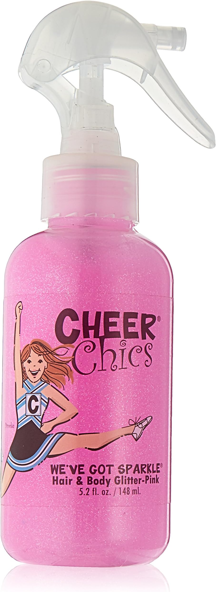 Cheer Chics We've Got Sparkle Hair and Body Glitter, Pink, 5.2 Fluid Ounce