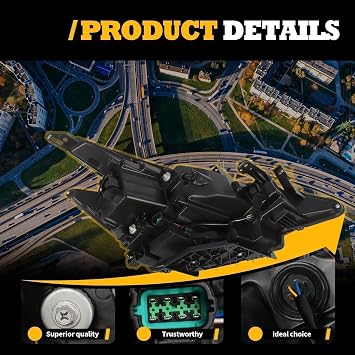 26060-9UF0D Headlights Assembly W/DRL Compatible with Murano S SV SL Platinum 2019 2020 2021 Headlamp 26060-9UF0D 26010-9UF0D Driver & Passenger side