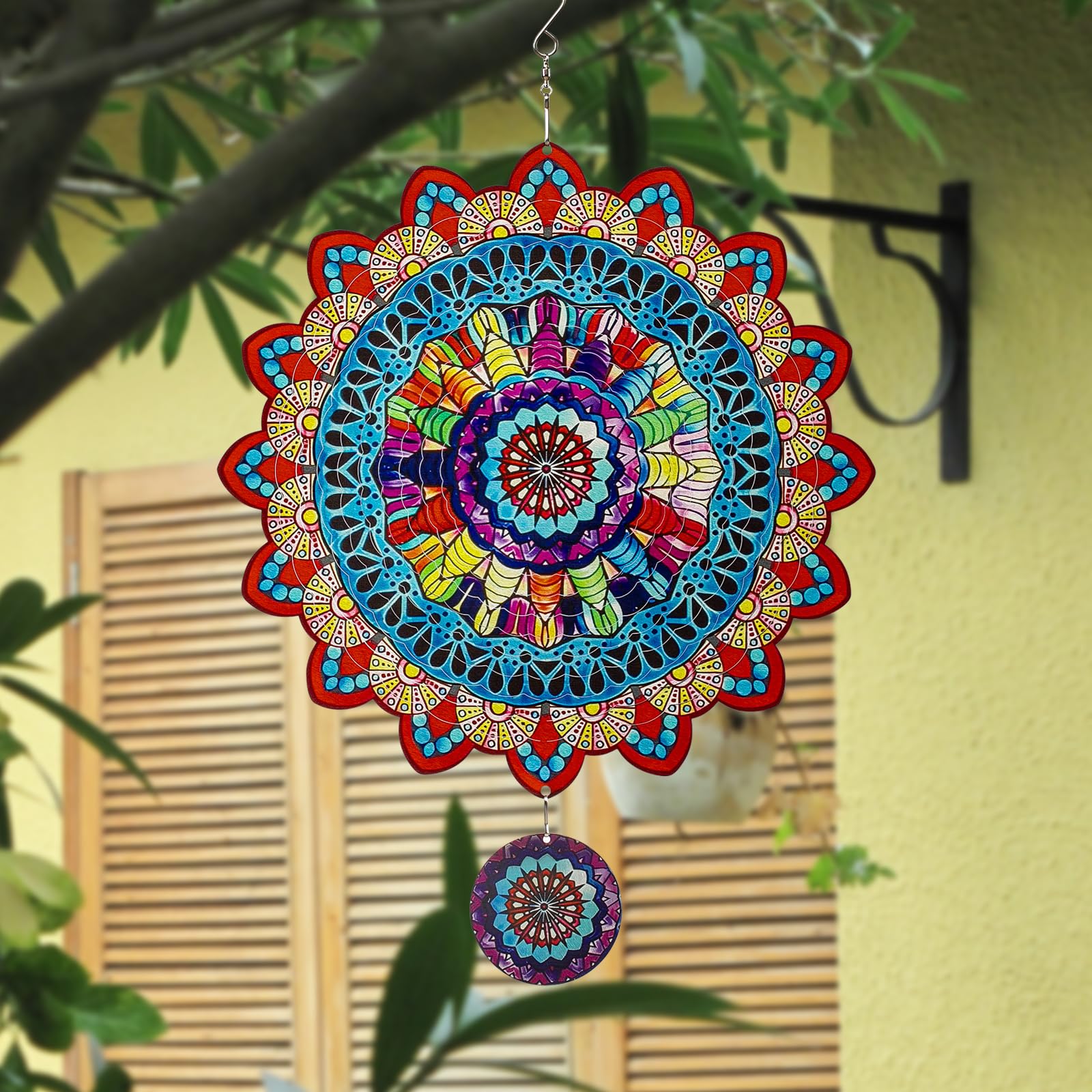 Amazon.co.jp: TUOKING 曼荼羅風スピナー 12インチ ステンレス