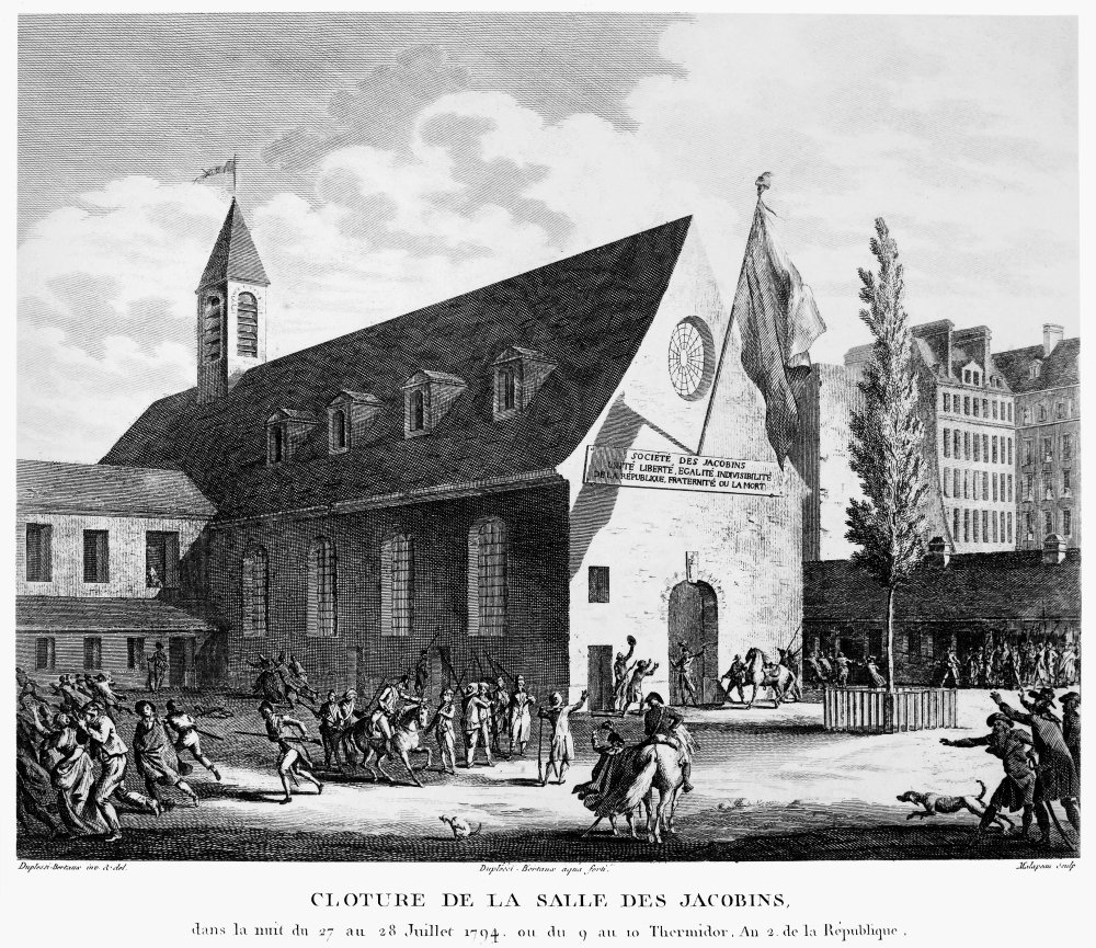 French Revolution 1794 Nthe Closing Of The Hall Of Jacobins At Paris France On 27-28 July 1794 (9-10 Thermidor Year 2) Etching French 1817 Poster Print by (24 x 36)