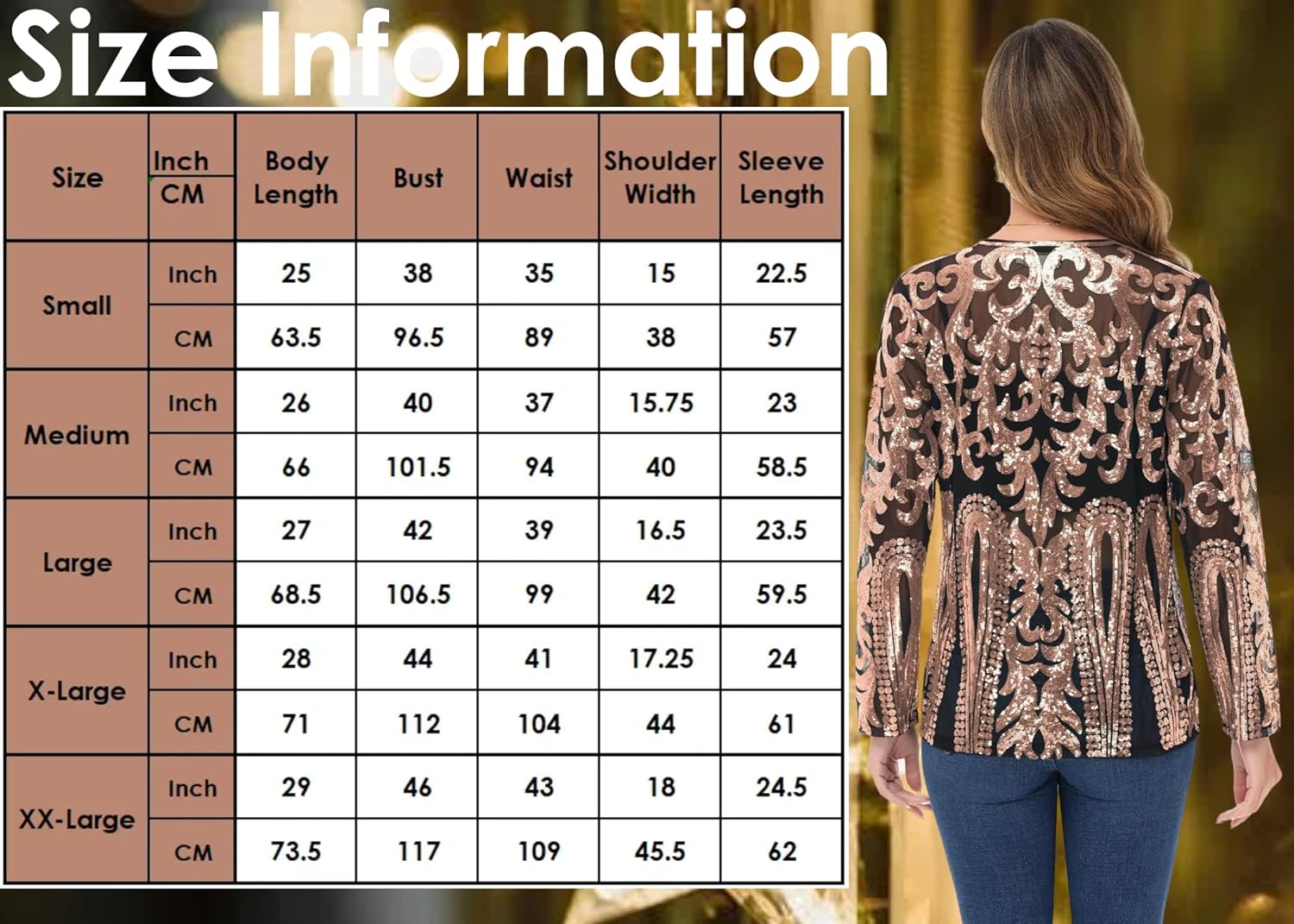 Anna-Kaci Women's Sparkly Sequin Cardigan Long Sleeve Open Front Glitter Party Evening Jacket - Image 5