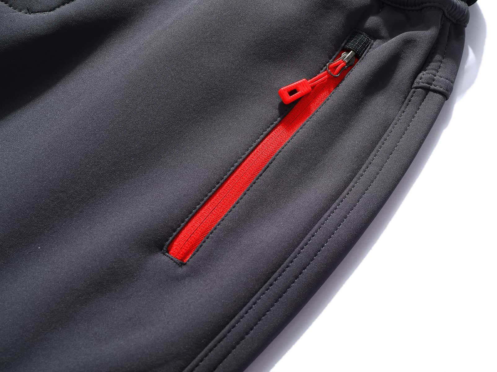 BenBoy Pantaloni Trekking Uomo Invernali Impermeabili Sci Softshell Termici Neve Caldo Montagna Escursionismo Outdoor Nero L