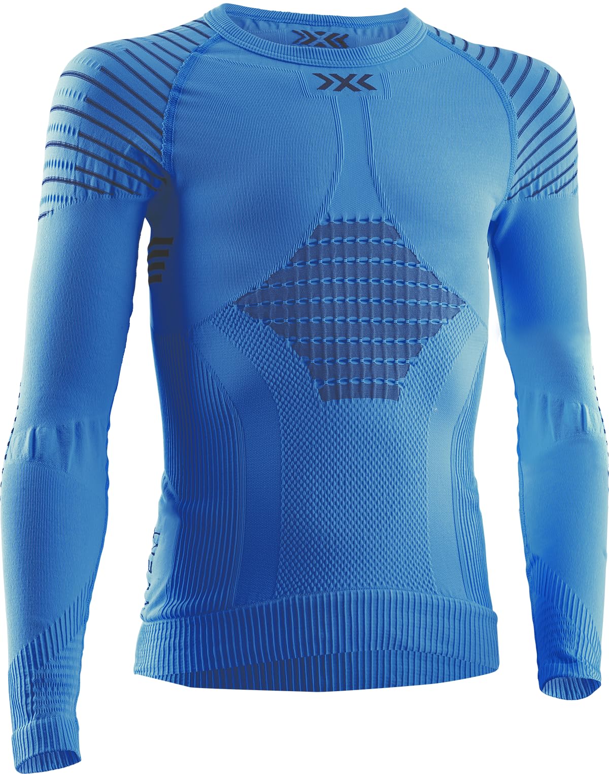 X-Bionic Invent 4.0 Round Neck Long Sleeves Maglietta a Maniche Lunghe Unisex - Bambini e Ragazzi