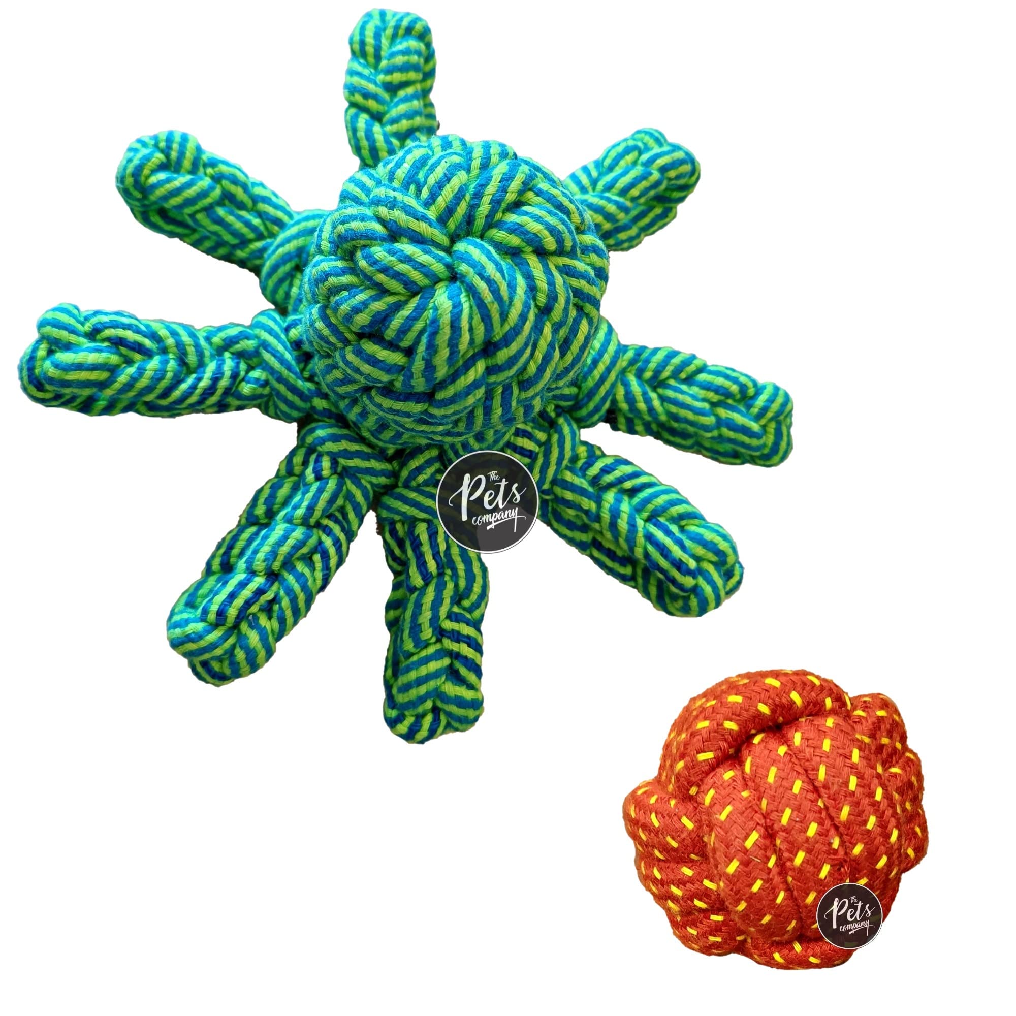 The Pets Company Dog Rope Toys for Puppy Teething & Training (Octopus + Dog Ball), Dog Toy Combo of 2 for Medium & Small Dogs (B0BQGNX45V) Amazon Price History, Amazon Price Tracker