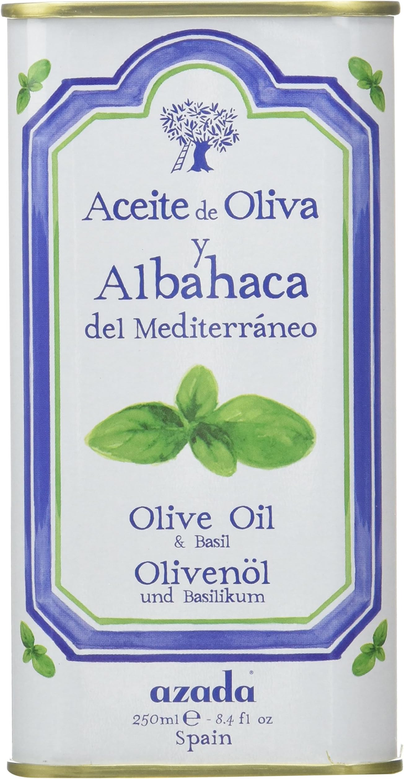 Azada Basil Flavoured Extra Virgin Olive Oil 250 ml