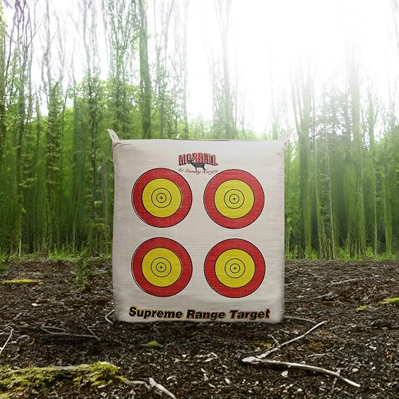Morrell Weatherproof Supreme Range Adult Field Point Archery Bag Target with NASP Scoring Rings, Nucleus Center, and (2) Replacement Covers