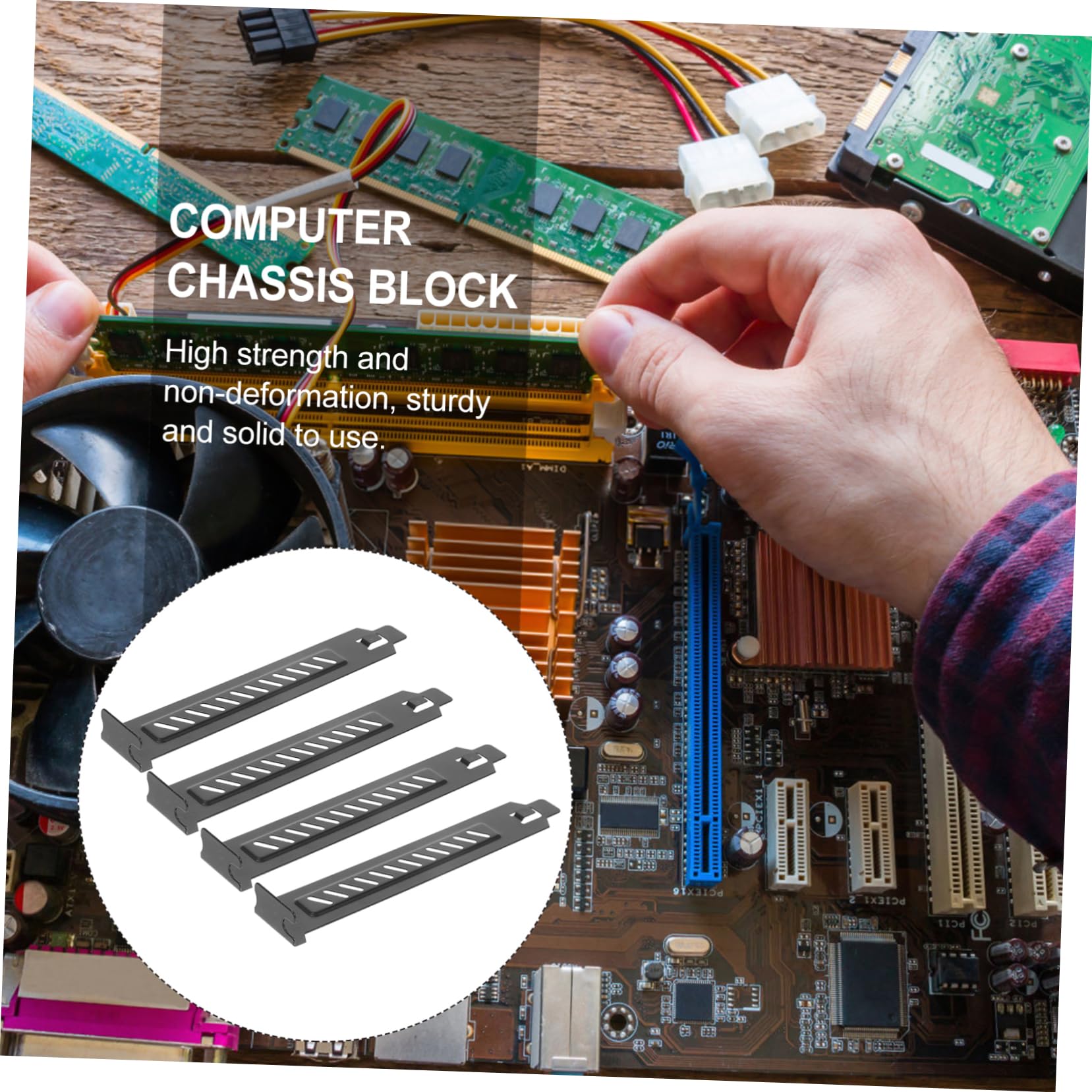 4 Set Piastra Copertura Pci Inossidabile Per Computer Design Con Inclinati Per Dissipazione Calore E Protezione Polvere Compatibile Con Case Standard E Full Profile 20 Pezzi*4