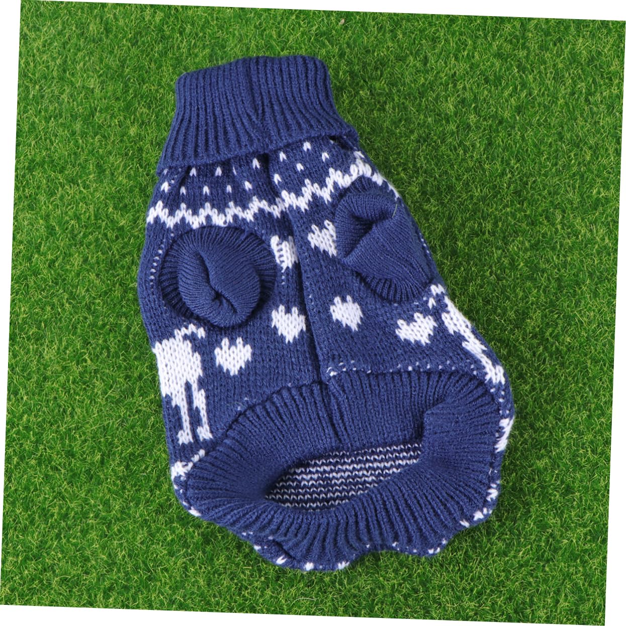 Sosoport 3pièces Pull De pour Petit Chien Manteau Hiver Chien avec Motif Renne Et Vêtements Festifs pour De Sorties Hiver Bleu