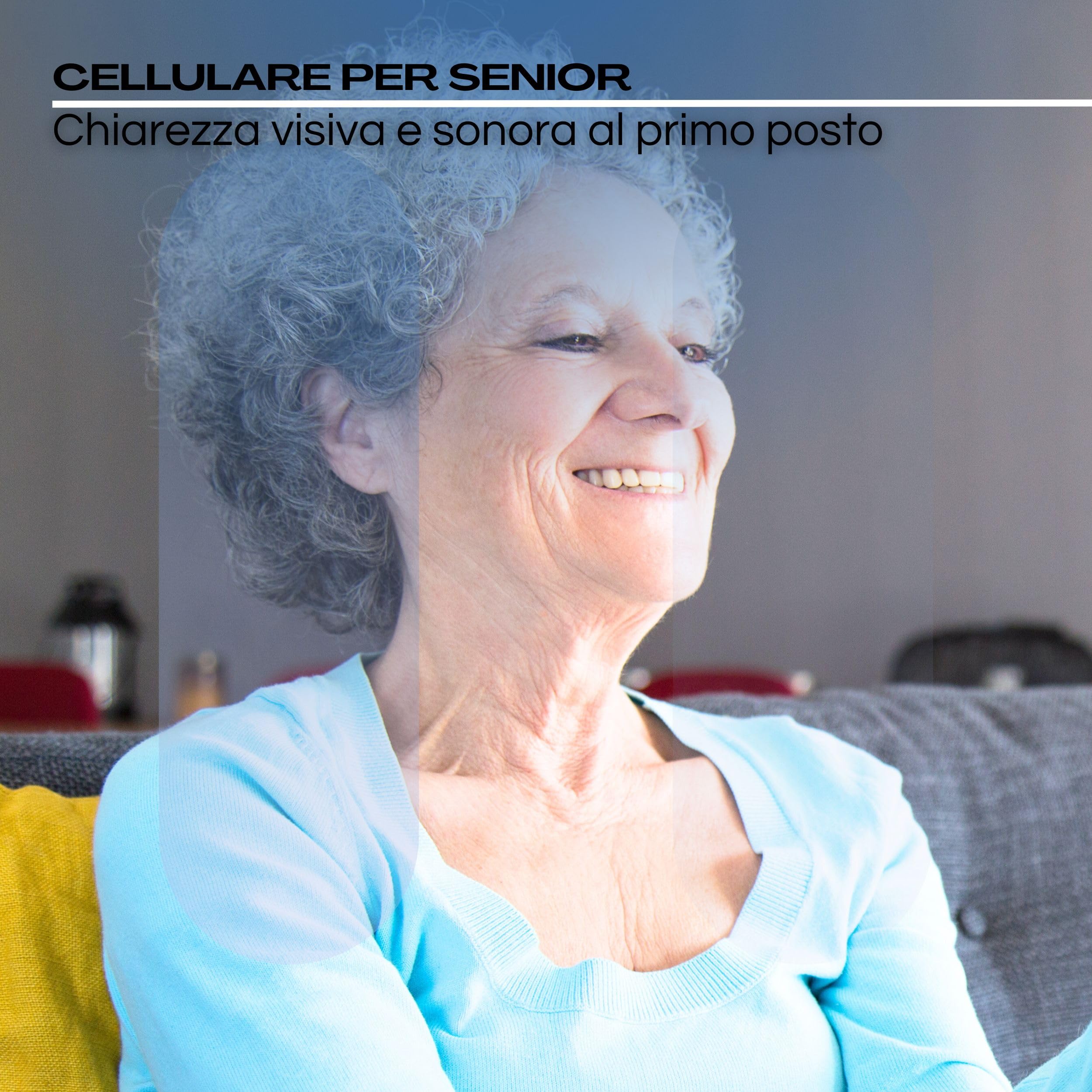 SAIET - Cellulare per Senior Facile da Usare PRONTO MAX - Telefono con Tasti Parlanti e Caratteri Grandi - Ideale per Anziani - Nero