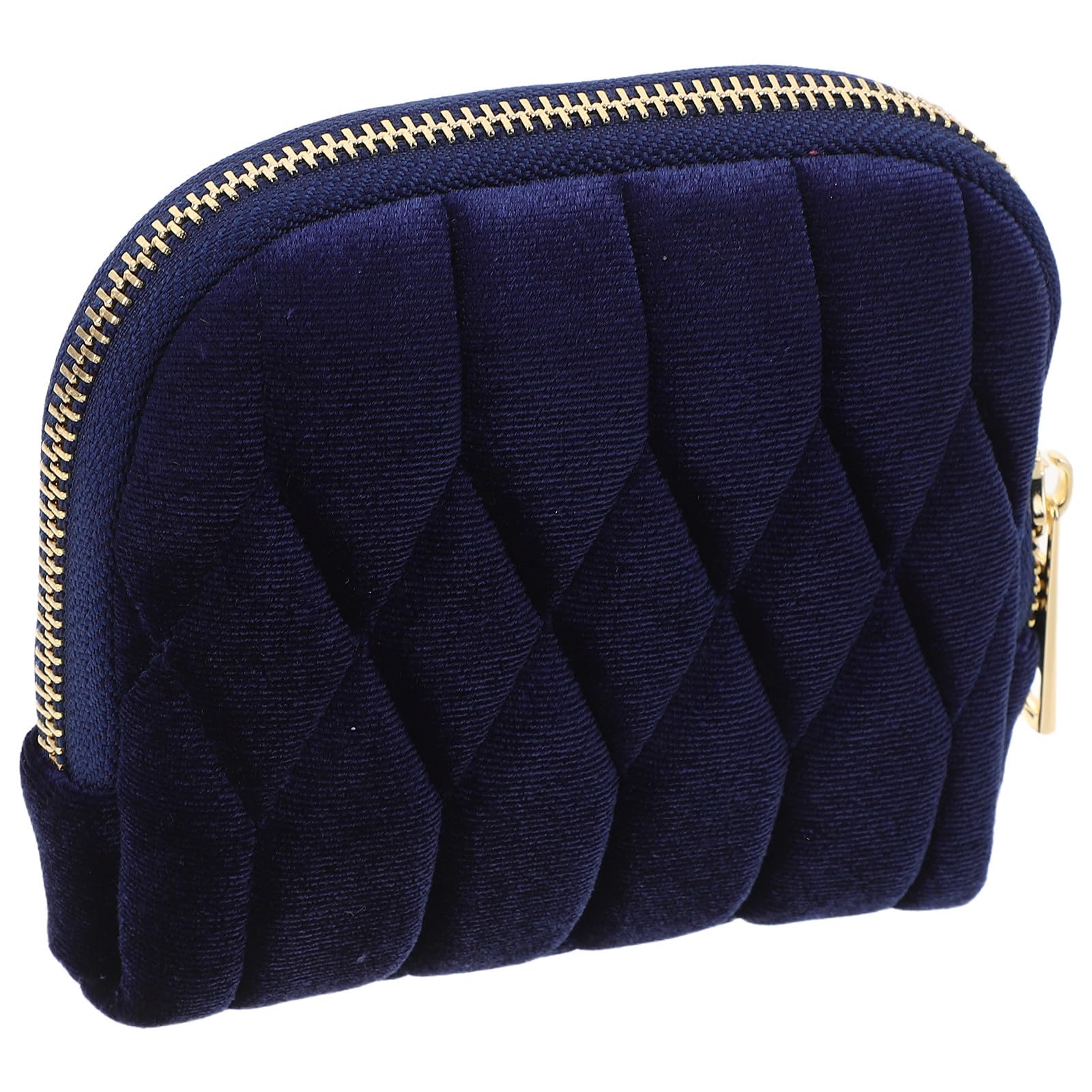 Bolsa organizadora de joyas elegante PLAFOPE de franela azul con acabados de alta costura