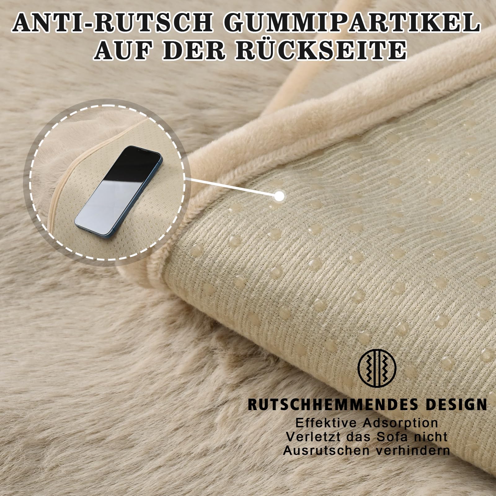 Alishomtll Pluche bankovertrek, hoekbank, 1/2/3/4-zits, universele