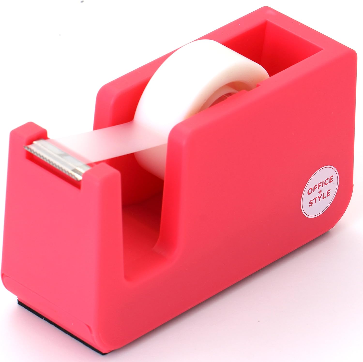 Office Style Desktop Tape Dispenser, Pink Office Products