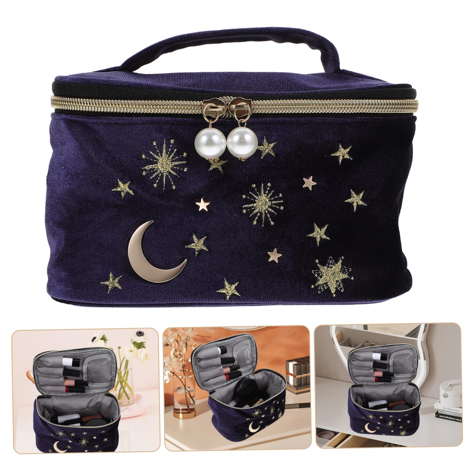 EXCEART Pinta Labios Bolsas De Maquillaje De Viaje Organizador De Maquillaje Portátil Maletín De Maquillaje Neceser para Maquillaje Bolsa De Viaje Objeto Pequeño Viajar Constituir