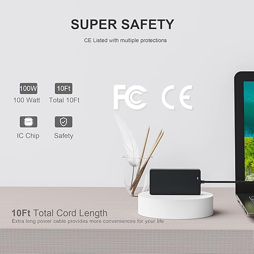 Miniatura 6 de Cargador de CA USB-C de 100 W para Asus Rog Zephyrus G14 G16 GU605 GU605MI GU605MY GU605MZ GU605MU GU605MV GA403 GA403UV GA403UI GA403UU, ROG Strix