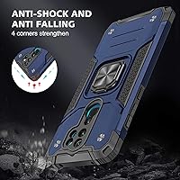 Vista 4 de Asuwish Funda de teléfono para Xiaomi Redmi Note 8 Pro con protector de pantalla de vidrio templado y soporte de anillo delgado híbrido protector