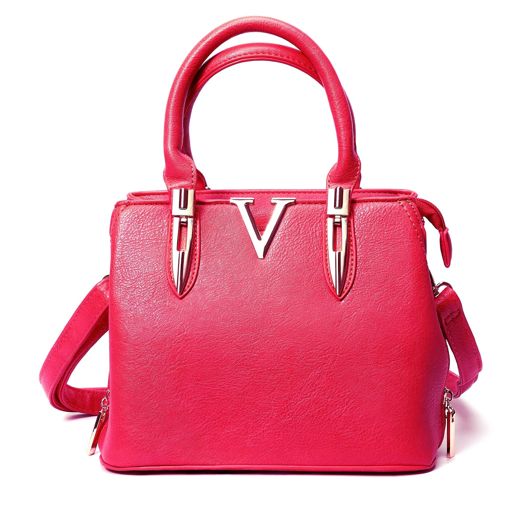 Classic Designer Bags - Metallic Accent Shoulder & Top Handle Handbags, Vegan Leather Options