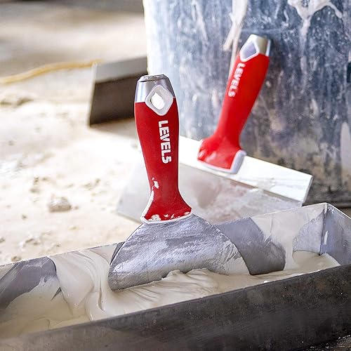 Miniatura 7 de LEVEL5 Cuchillo para juntas de acero al carbono, paquete de 3 con asas de agarre suave | 5-621