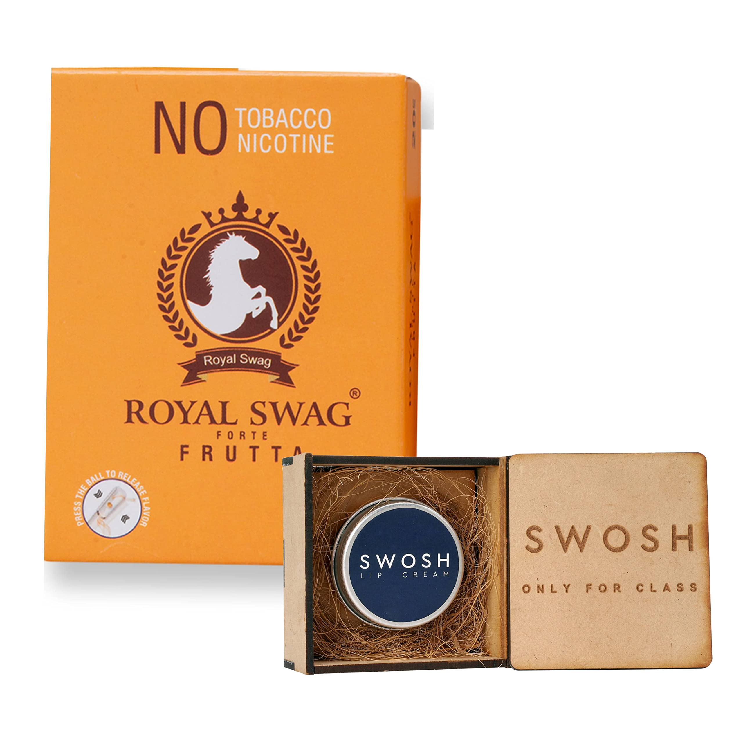 ROYAL SWAG Ayurvedic Herbal Nicotine Free Cigarettes(100% Tobacco-Free 100% Nicotine-Free) Frutta Flavoured | Smoking Cessation(Pack Of 20) With 15 G Lip Cream (B0BPT36JN9) Amazon Price History, Amazon Price Tracker