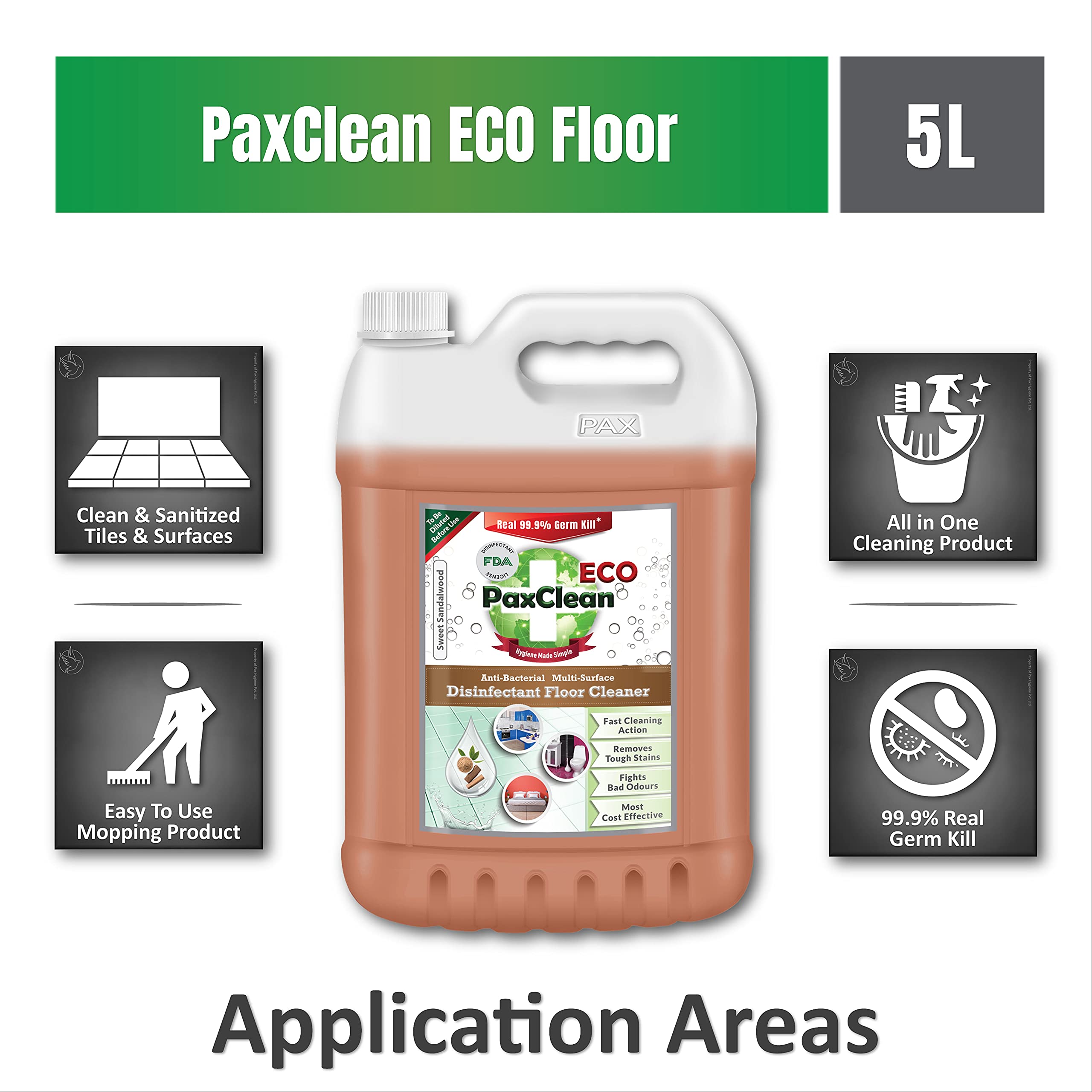 Buy PaxClean ECO Floor Cleaner Concentrate, 2X Powerful, Multi Surface