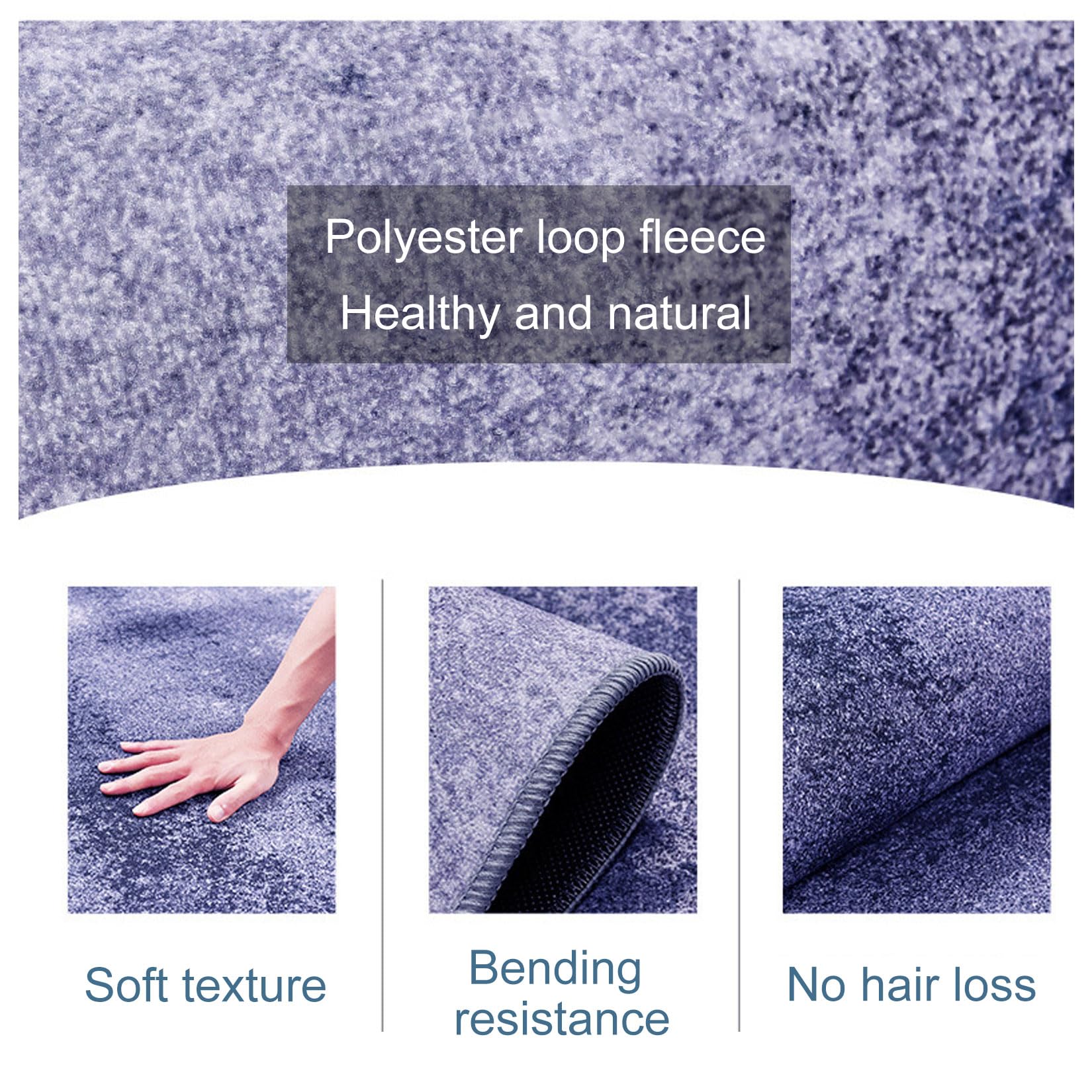 AIBOTY Beheizter Flächenteppich 80x160cm - Wasserdichter Heizteppich Mit Timer