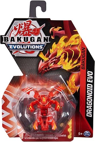 Bakugan Evolutions 2022 Pyrus Dragonoid Evo - Figura coleccionable de núcleo de 2 pulgadas y tarjetas coleccionables