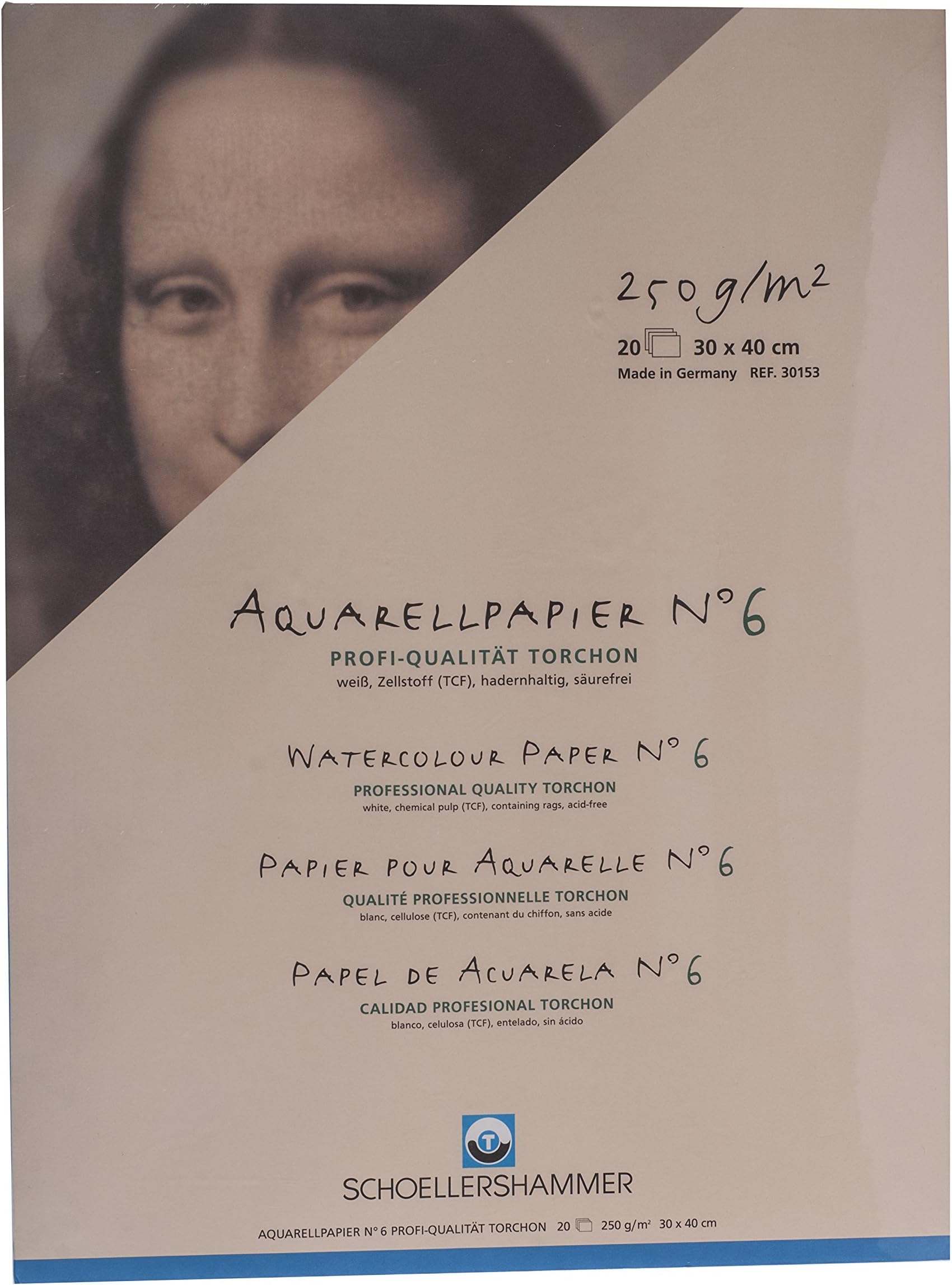 Schoellershammer Torchon No. 6 Artists'water Colour Block (30 x 40 cm) 250 GSM