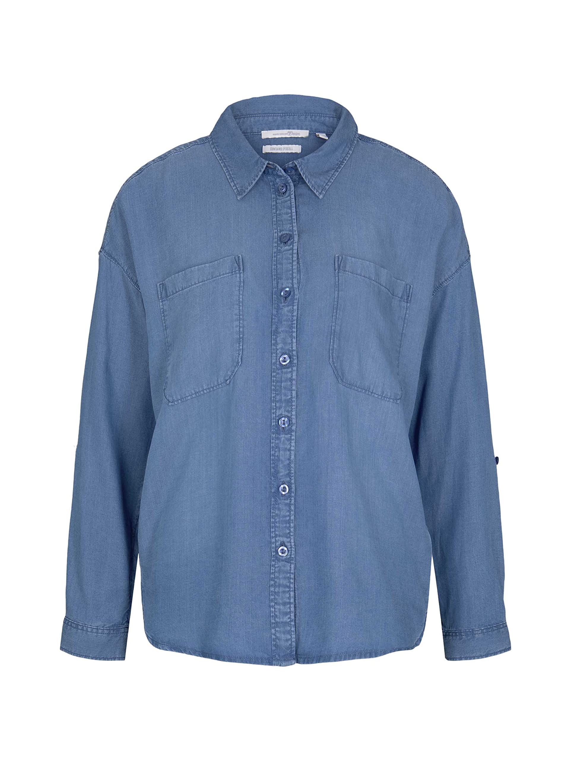 TOM TAILOR Denim Tencel Denim Camicia da Donna
