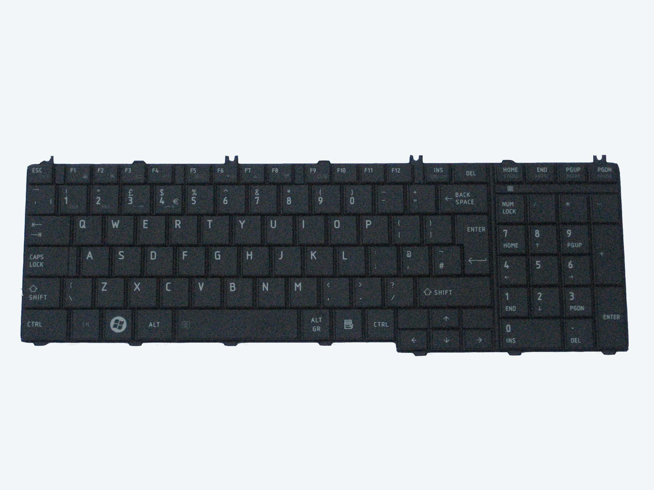 LotFancy New Black (Matte) keyboard for Toshiba Satellite L670-12J L670-17H L670-19E L670-1DR L670-1DN L670-1J0 L670-102 L670-117 L670-10N L670-17K L670-117 L670-1DG L670-1DL L670-1H1 L670-1HZ L670-1J8 L670-1KN L670D-10N L670D-102 L670D-11Q L670D-13F L670D-146 Laptop / Notebook UK Layout
